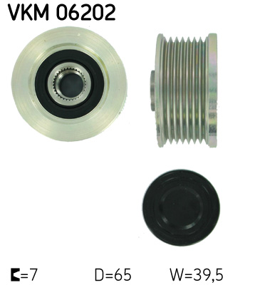 SKF Generátor szabadonfutó VKM06202_SKF